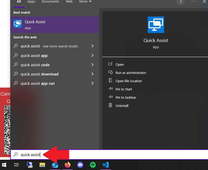 Quick-Assist-Feature-access