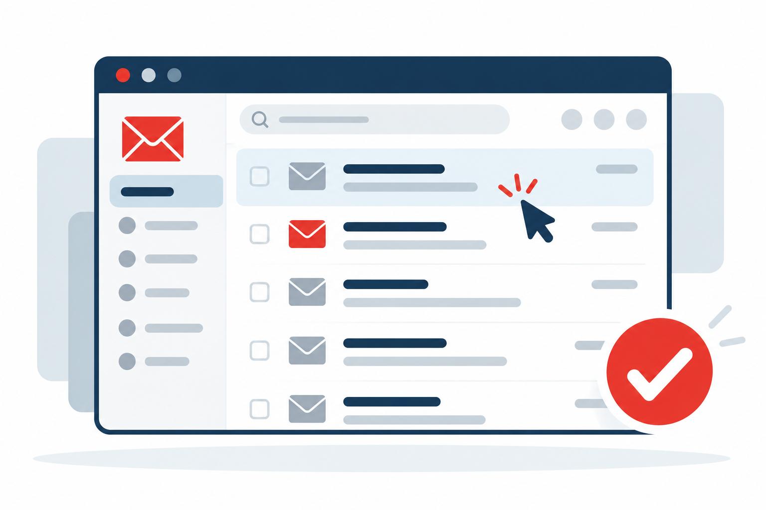 Hosted business inbox being set up in a browser